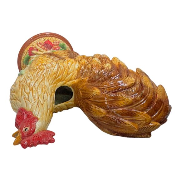 Fitz and Floyd Classics Gallo De Oro Porcelain Rooster Pitcher 13" EUC - Picture 6 of 8